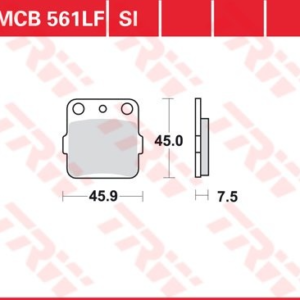 Set placute frana TRW MCB561 - Honda CR 80 - TRX - Husqvarna CR - TE - WR - Suzuki LT-Z - Yamaha YFM Raptor - YFZ Banshee