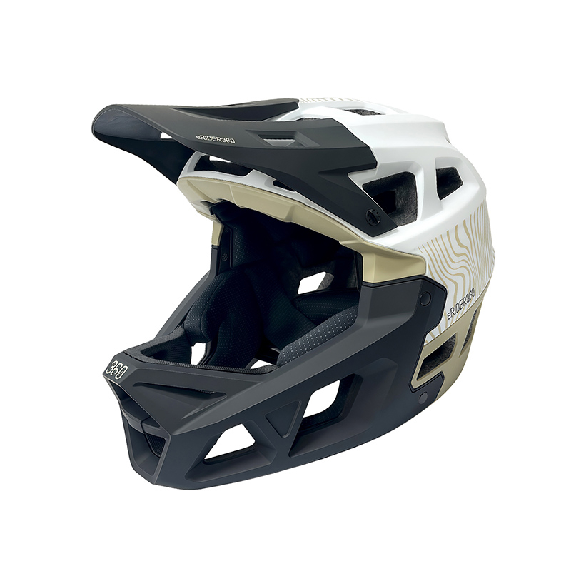 Casca trotineta, bicicleta electrica INTEGRA Sport Alb-Verde militar L