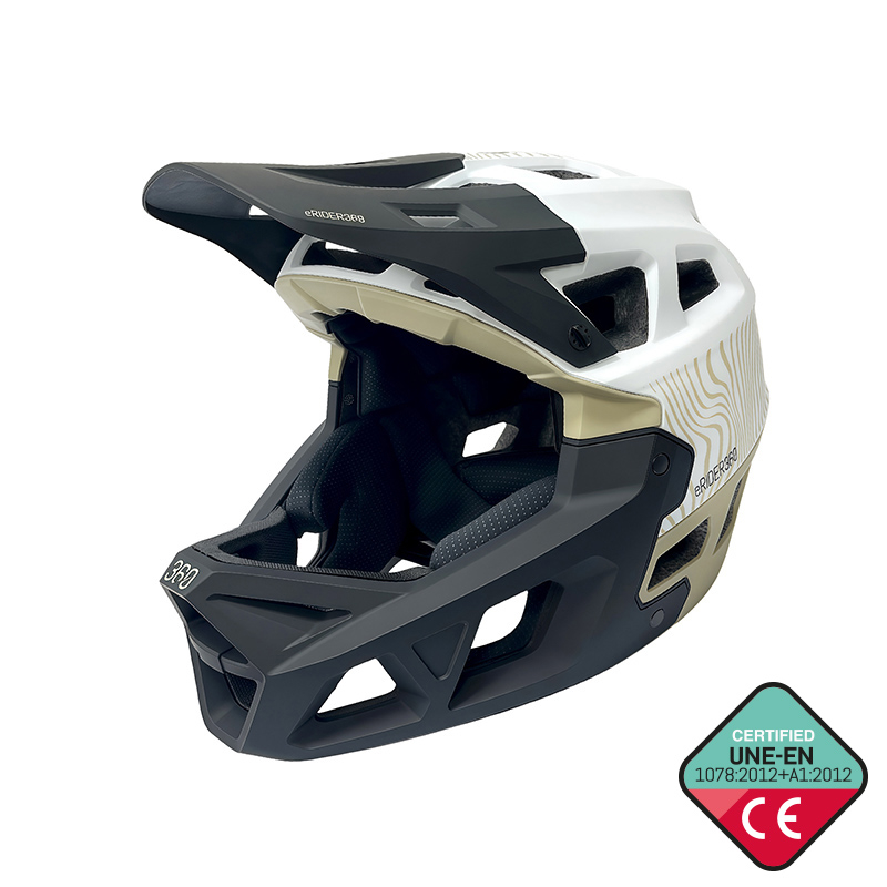 Casca trotineta, bicicleta electrica INTEGRA Sport Alb-Verde militar L