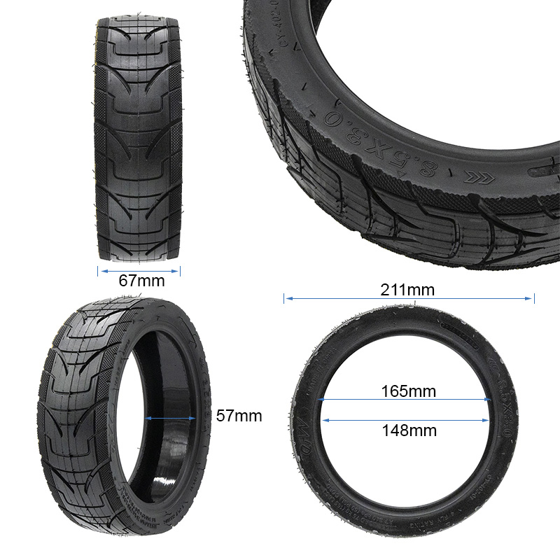 Anvelopa tubeless trotineta electrica Cityroad EWHEEL Pantherurban 8.5x3