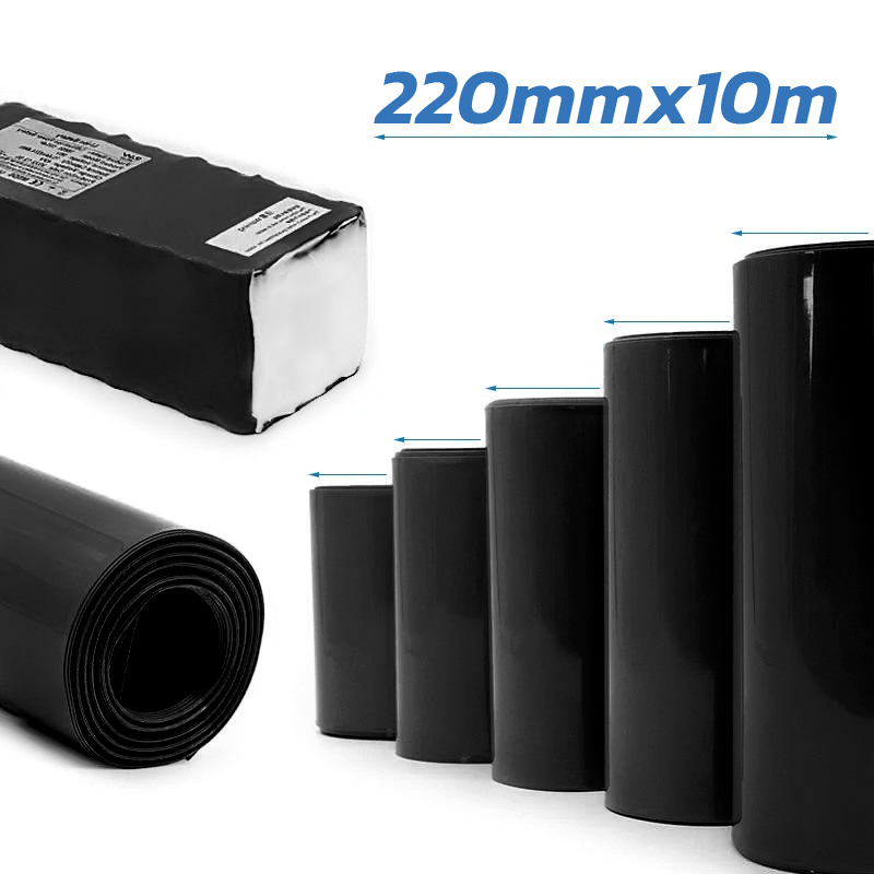 Tub termocontractabil trotineta, bicicleta electrica 220m 10m Negru