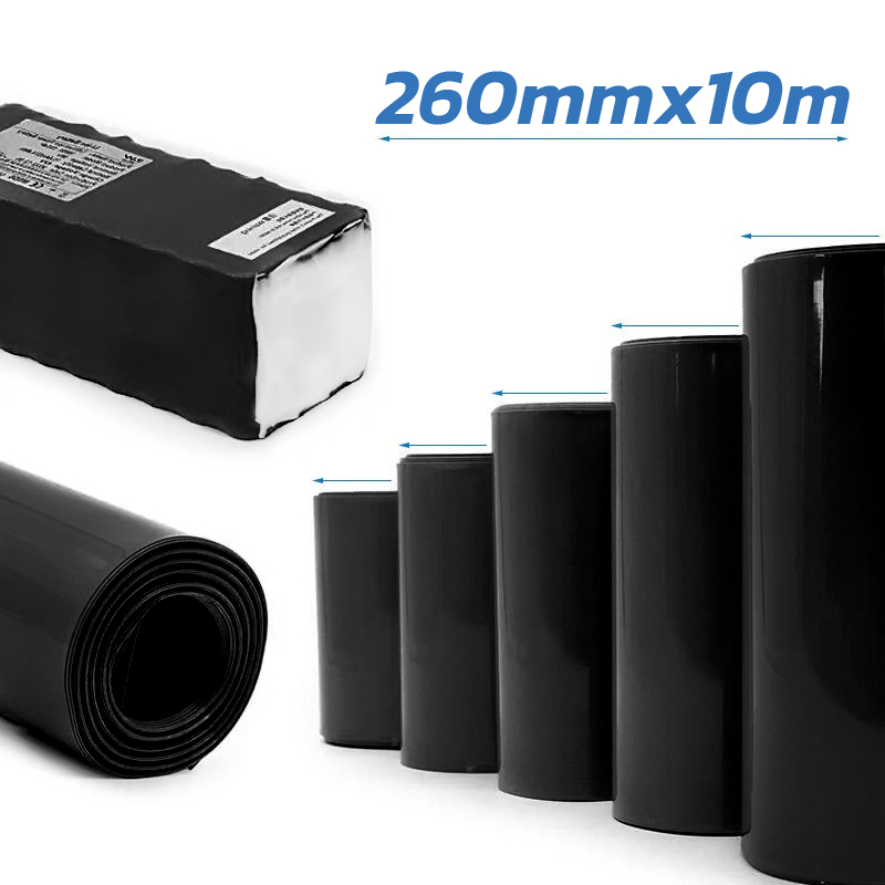 Tub termocontractabil trotineta, bicicleta electrica 260m 10m Negru