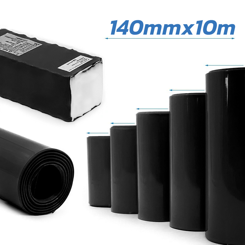 Tub termocontractabil trotineta, bicicleta electrica 140m 10m Negru