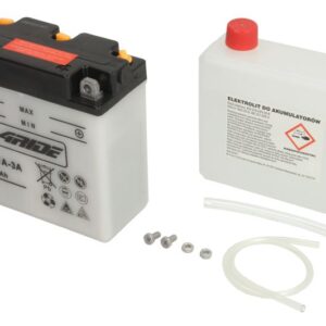 Acumulator Acid/Incarcare uscata cu acid/Pornire (vinzari limitate catre consumatori) 4 RIDE 6V 11Ah 85A R+ Cu intretinere electrolit inclus 122x62x132mm Incarcare uscata cu acid 6N11A-3A