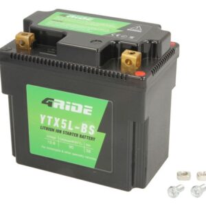 Acumulator Litiu - Ion/Pornire 4 RIDE 12V 90A R+ Fara intretinere 114x70x105mm Pornit YTX5L-BS pentru APRILIA RS, RS4, SCARABEO, SR; ARCTIC CAT DVX; BMW G, S 50-1000 1983-2022