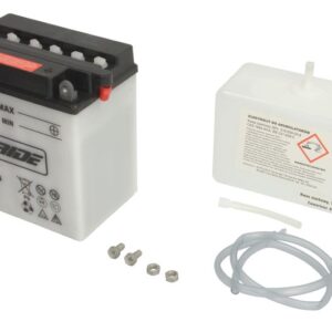 Acumulator Acid/Incarcare uscata cu acid/Pornire (vinzari limitate catre consumatori) 4 RIDE 12V 10Ah 160A R+ Cu intretinere electrolit inclus 136x91x146mm Incarcare uscata cu acid CB10L-B
