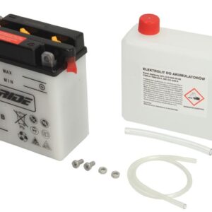 Acumulator Acid/Incarcare uscata cu acid/Pornire (vinzari limitate catre consumatori) 4 RIDE 6V 11Ah 85A R+ Cu intretinere electrolit inclus 122x62x132mm Incarcare uscata cu acid 6N11A-1B