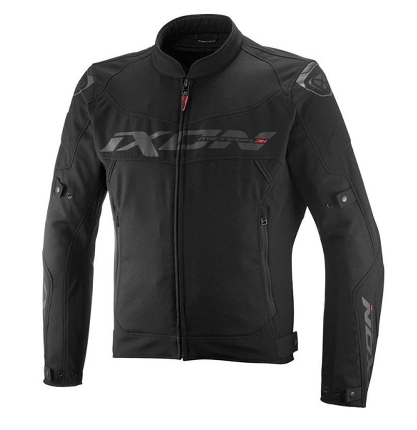 Geaca (jacheta) motociclete barbati Racing/Roadster Ixon All season model Meteor 31 MS culoare: negru (concept 3 in 1) XXXL