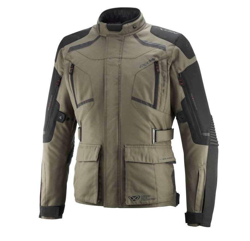 Geaca (jacheta) motociclete barbati Touring/Adventure Ixon All season model Midgard MS culoare: khaki/negru XL