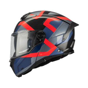 Casca modulabila MT Atom 2 SV Dexter B15 rosu/albastru lucios (ochelari soare integrati) tip viziera: MT-V-35 XXL (63/64cm)