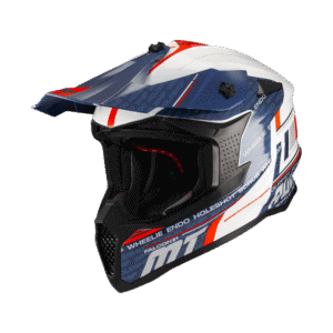 Casca enduro/offroad MT model Falcon S Ruler A15 alb lucios L (59/60cm)