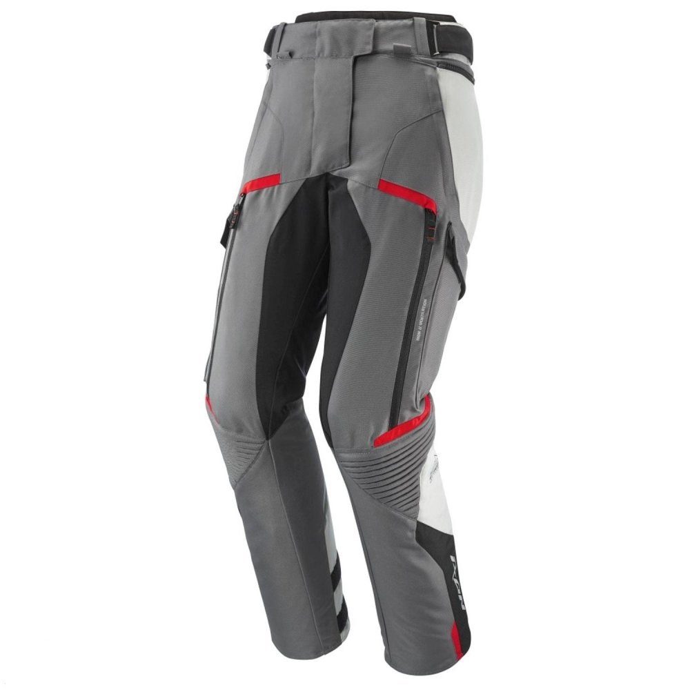 Pantaloni motociclete femei Touring/Adventure Ixon All season model Midgard LS culoare: gri/negru/rosu XXXL