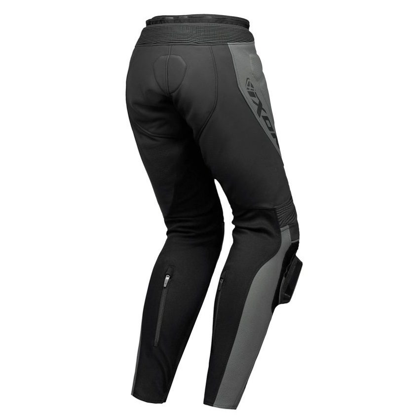 Pantaloni motociclete barbati piele Racing Ixon vara model Vortex 3 MS culoare: negru