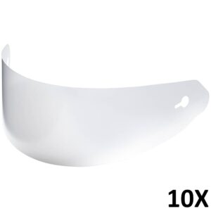 Kit 10 tear-off (kit 10 folii transparente) casca integrala Caberg model GP01 Carbon Pinlock ready