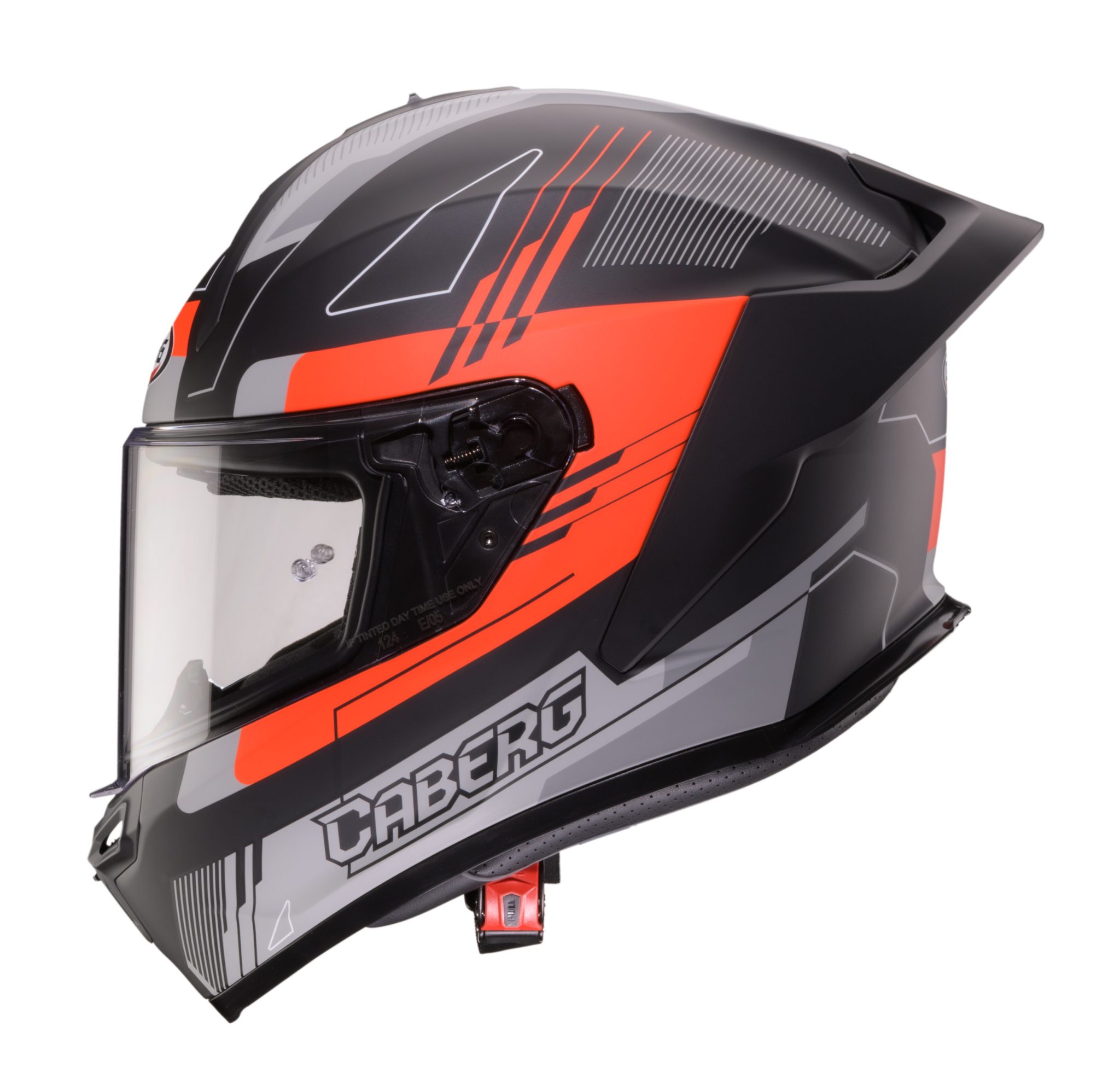 Casca integrala Caberg model Roxter Colt R9 negru/rosu/gri mat Pinlock ready S (55/56cm)