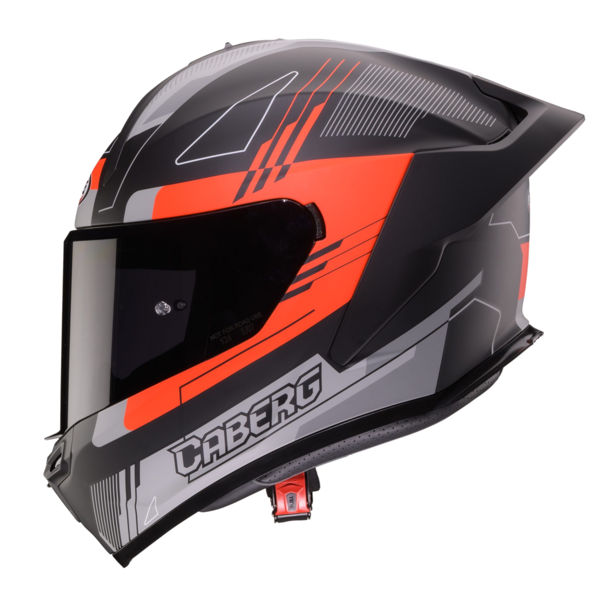 Casca integrala Caberg model Roxter Colt R9 negru/rosu/gri mat Pinlock ready S (55/56cm)
