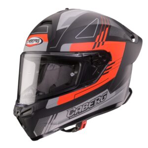 Casca integrala Caberg model Roxter Colt R9 negru/rosu/gri mat Pinlock ready M (57/58cm)
