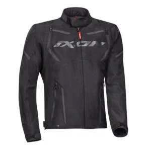 Geaca (jacheta) motociclete barbati Racing/Roadster Ixon mid-season model Striker MS culoare: negru XXL