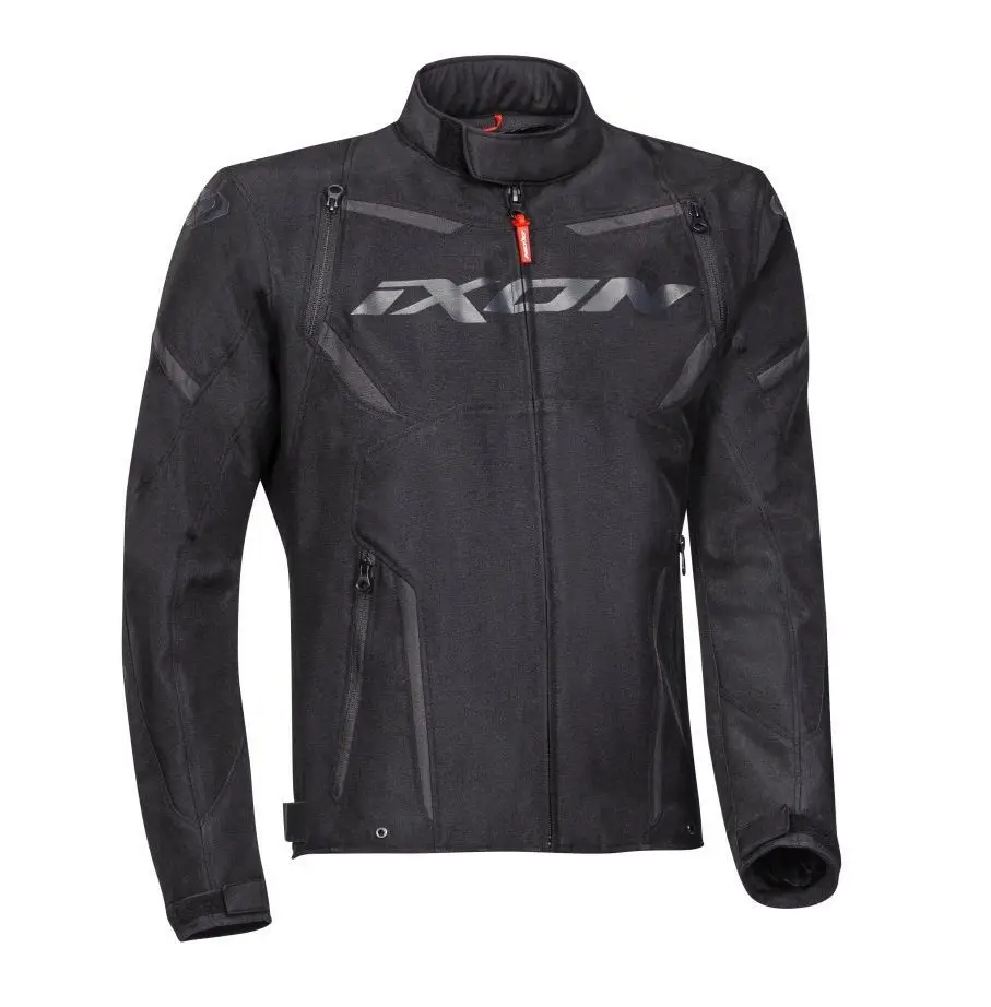 Geaca (jacheta) motociclete barbati Racing/Roadster Ixon mid-season model Striker MS culoare: negru