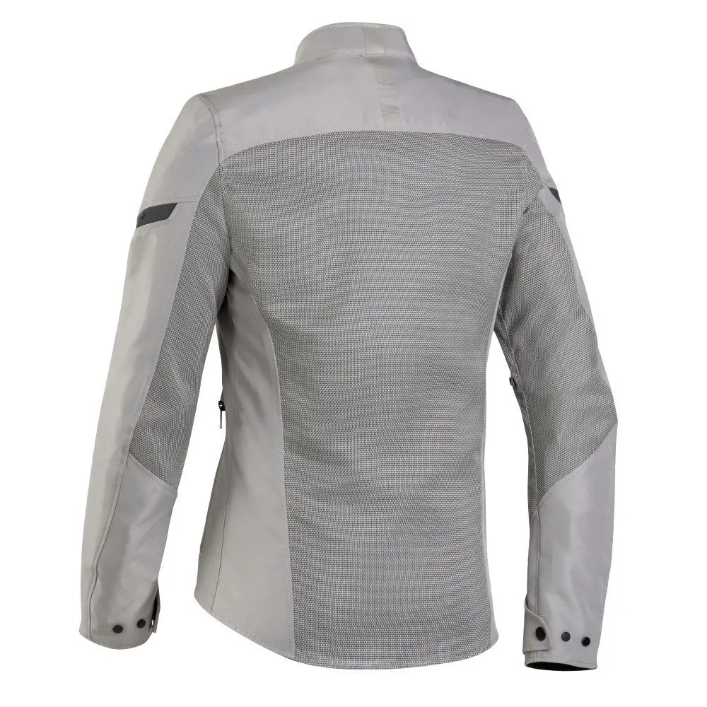 Geaca (jacheta) motociclete femei Racing/Roadster Ixon vara model Fresh LS culoare: greige (gri), XL