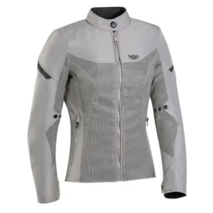 Geaca (jacheta) motociclete femei Racing/Roadster Ixon vara model Fresh LS culoare: greige (gri), XL