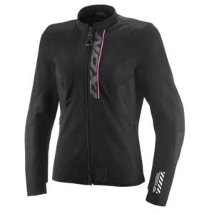 Geaca (jacheta) motociclete femei Roadster Ixon vara model Ostro LS culoare: negru/roz XXL