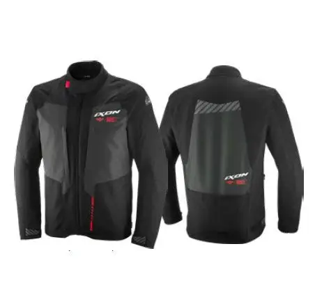 Geaca (jacheta) motociclete barbati Touring/Adventure Ixon All season model TYR MS culoare: negru/antracit/rosu, M