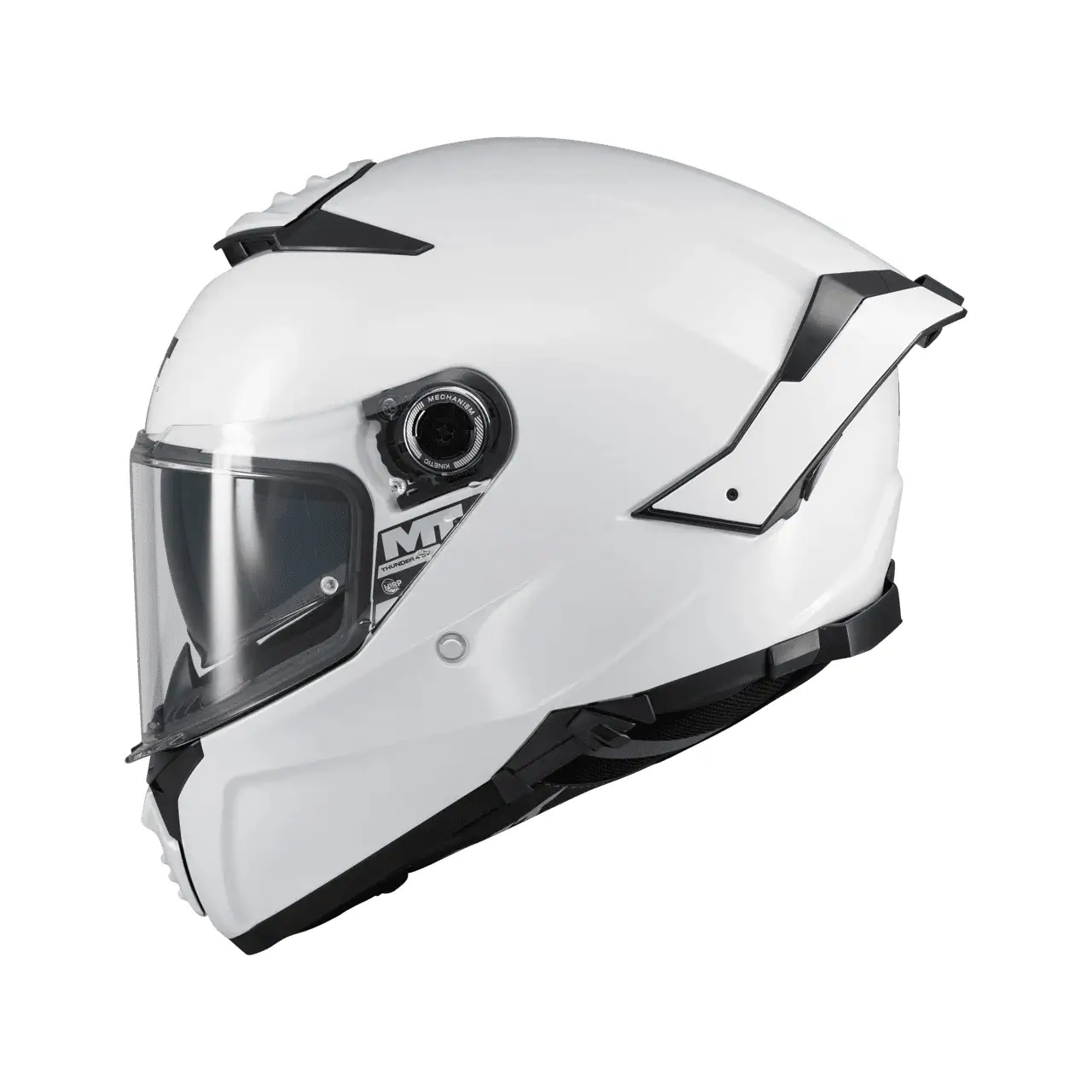 Casca integrala MT Thunder 4 SV Pure A0 alb lucios (ochelari soare integrati) S (55/56cm)