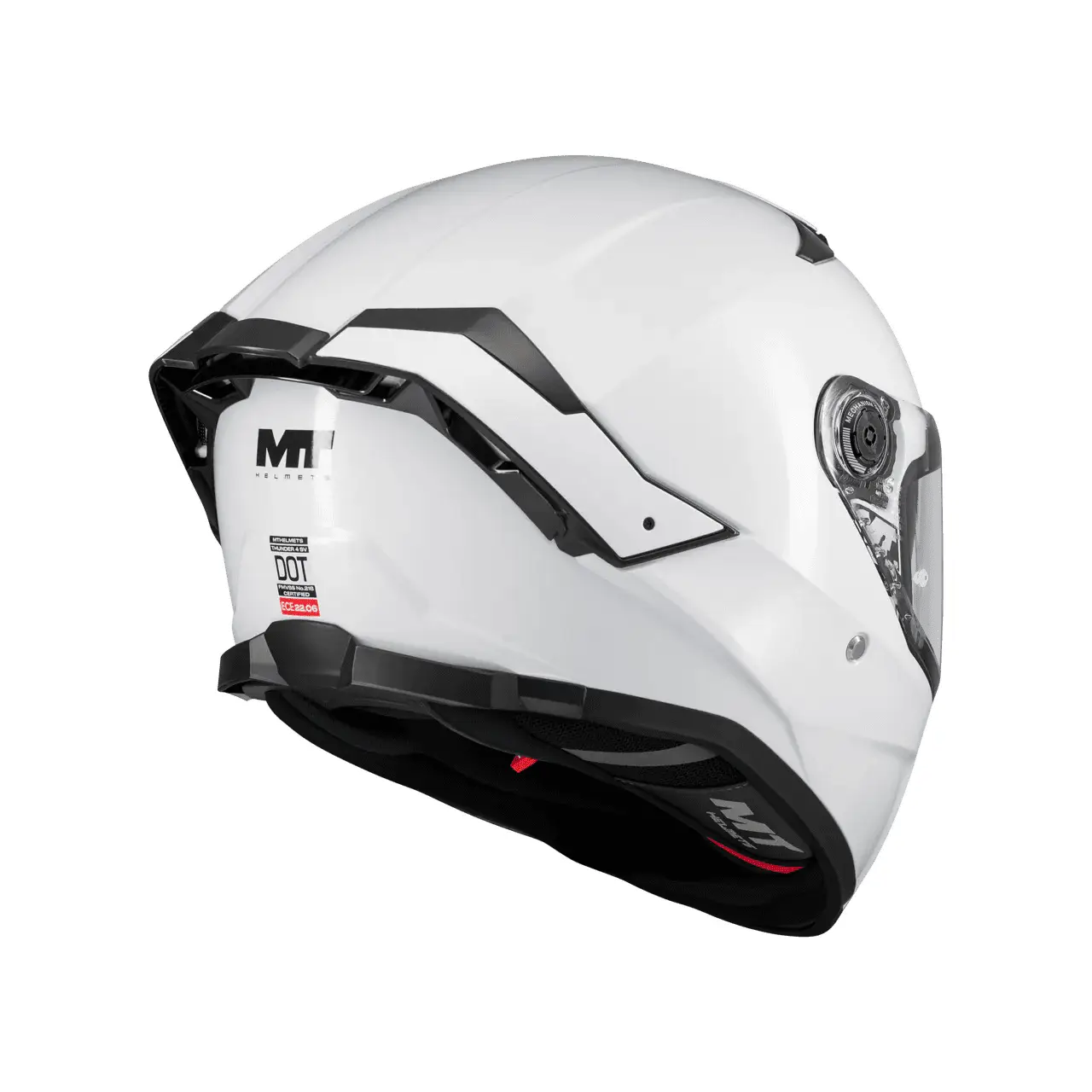 Casca integrala MT Thunder 4 SV Pure A0 alb lucios (ochelari soare integrati) S (55/56cm)