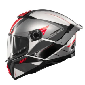 Casca integrala MT Thunder 4 SV Freeway A5 gri lucios (ochelari soare integrati) – tip viziera: MT-V-28B L (59/60cm)