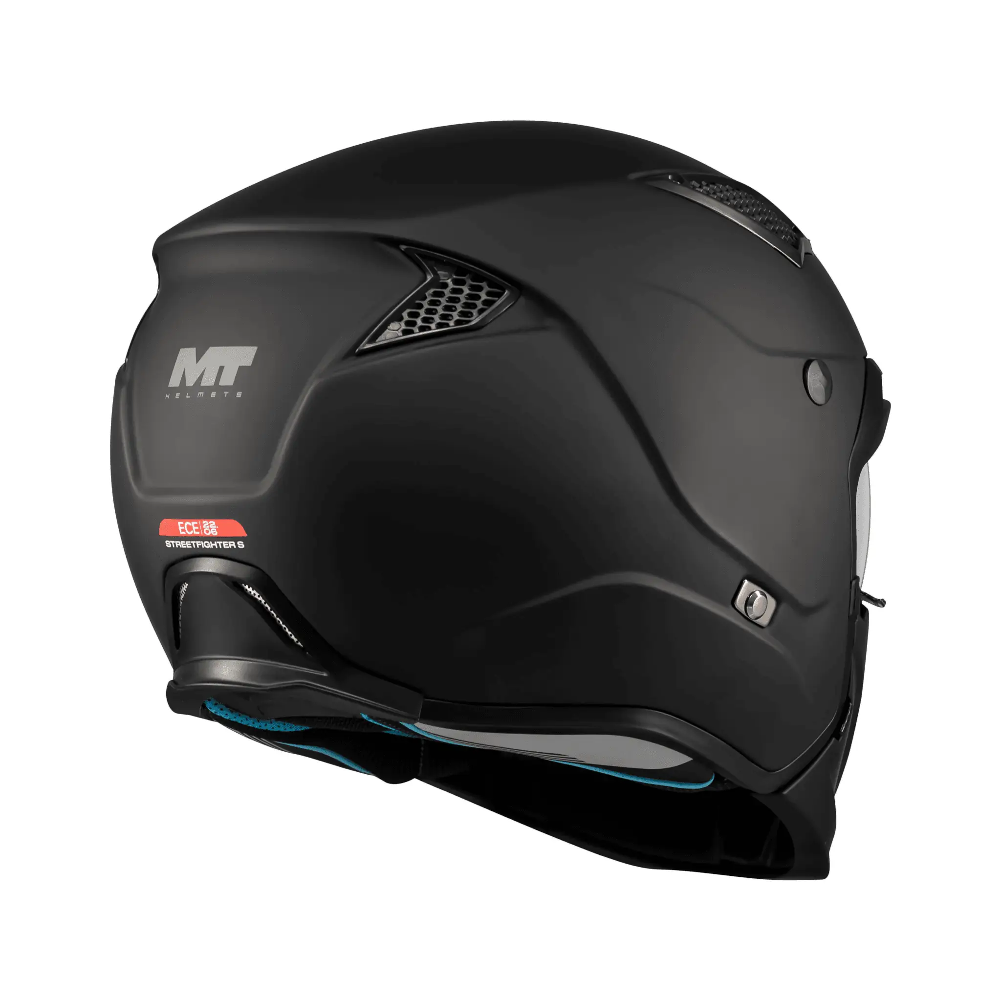 Casca MT Streetfighter SV S Pure A1 negru mat (ochelari soare integrati) – masca (protectie) barbie si cozoroc detasabile – omologare noua ECE 22.06 M (57/58cm)