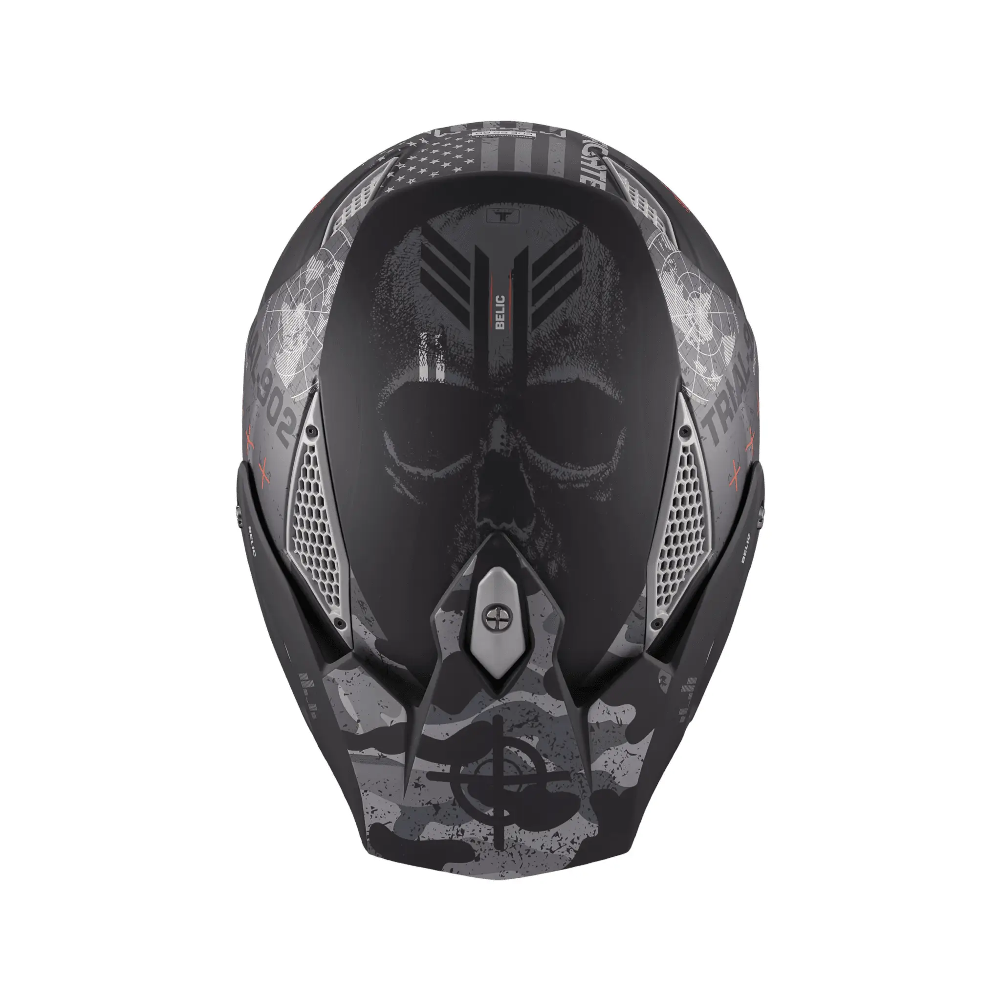 Casca MT Streetfighter SV S Belic B2 gri/negru mat (ochelari soare integrati) – masca (protectie) barbie si cozoroc detasabile – omologare noua ECE 22.06 S (55/56cm)