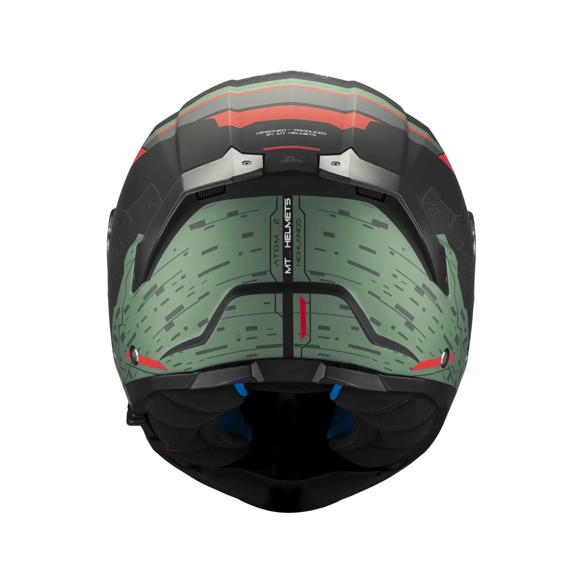 Casca modulabila MT Atom 2 SV Highlands C6 verde mat (ochelari soare integrati) + lentila antiaburire Pinlock 70 cadou – tip viziera: MT-V-35 S (55/56cm)