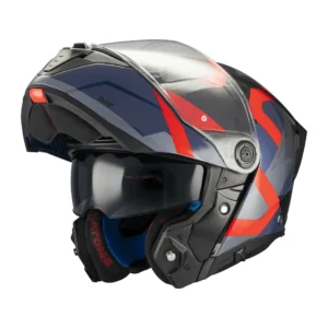 Casca modulabila MT Atom 2 SV Dexter B15 rosu/albastru lucios (ochelari soare integrati) tip viziera: MT-V-35 XXL (63/64cm)
