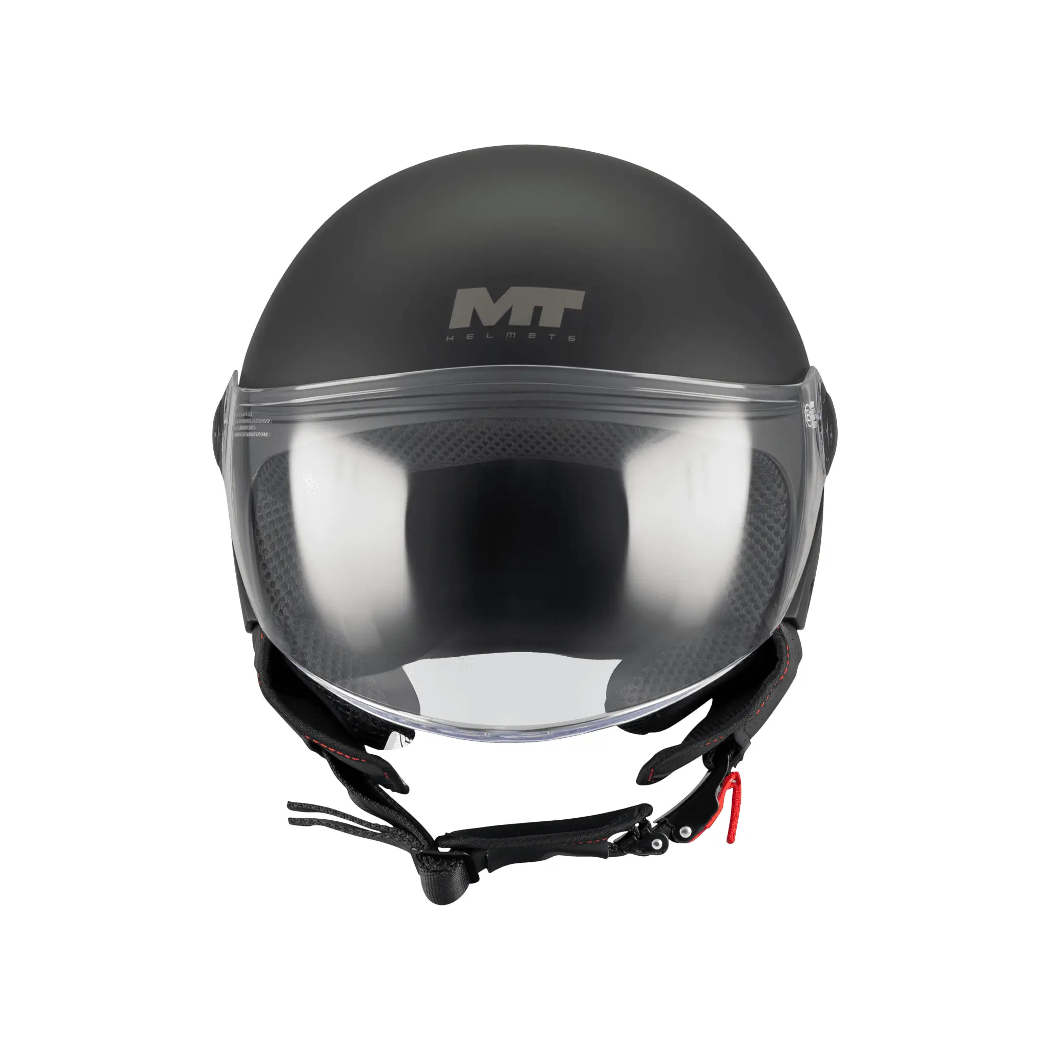 Casca open face motociclete MT Street S Pure A1 negru mat – omologare noua ECE 22.06 L (59/60cm)