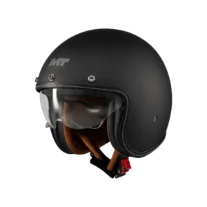 Casca open face motociclete MT Le Mans 2 S SV Pure A1 negru mat (ochelari soare integrati) – omologare noua ECE 22.06 L (59/60cm)