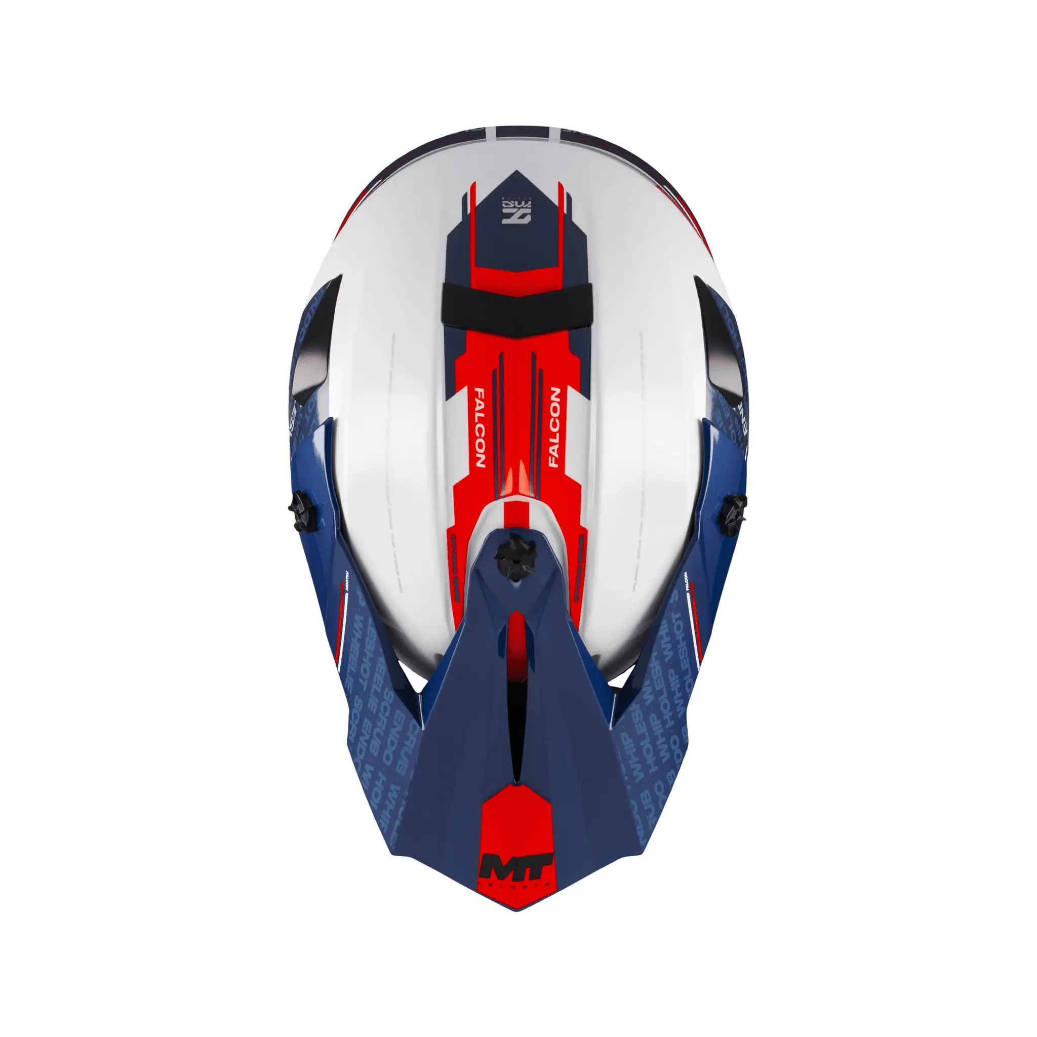 Casca enduro/offroad MT model Falcon S Ruler A15 alb lucios M (57/58cm)