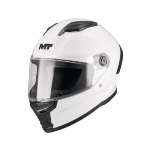 Casca integrala MT Stinger 2 Kids Pure A0 alb lucios – tip viziera: MT-V-28B – casca de copii S kids (49/50cm)