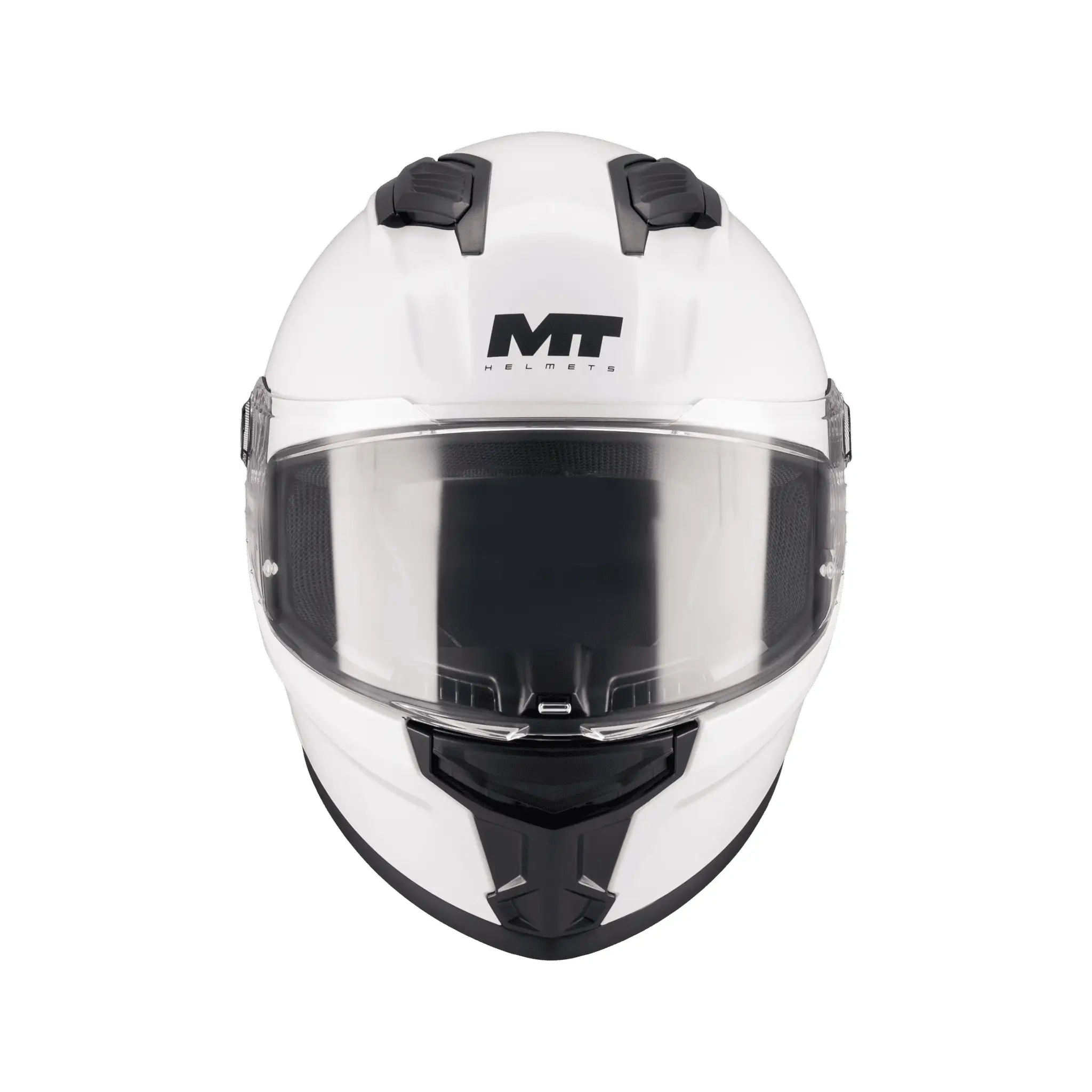 Casca integrala MT Stinger 2 Kids Pure A0 alb lucios – tip viziera: MT-V-28B – casca de copii S kids (49/50cm)