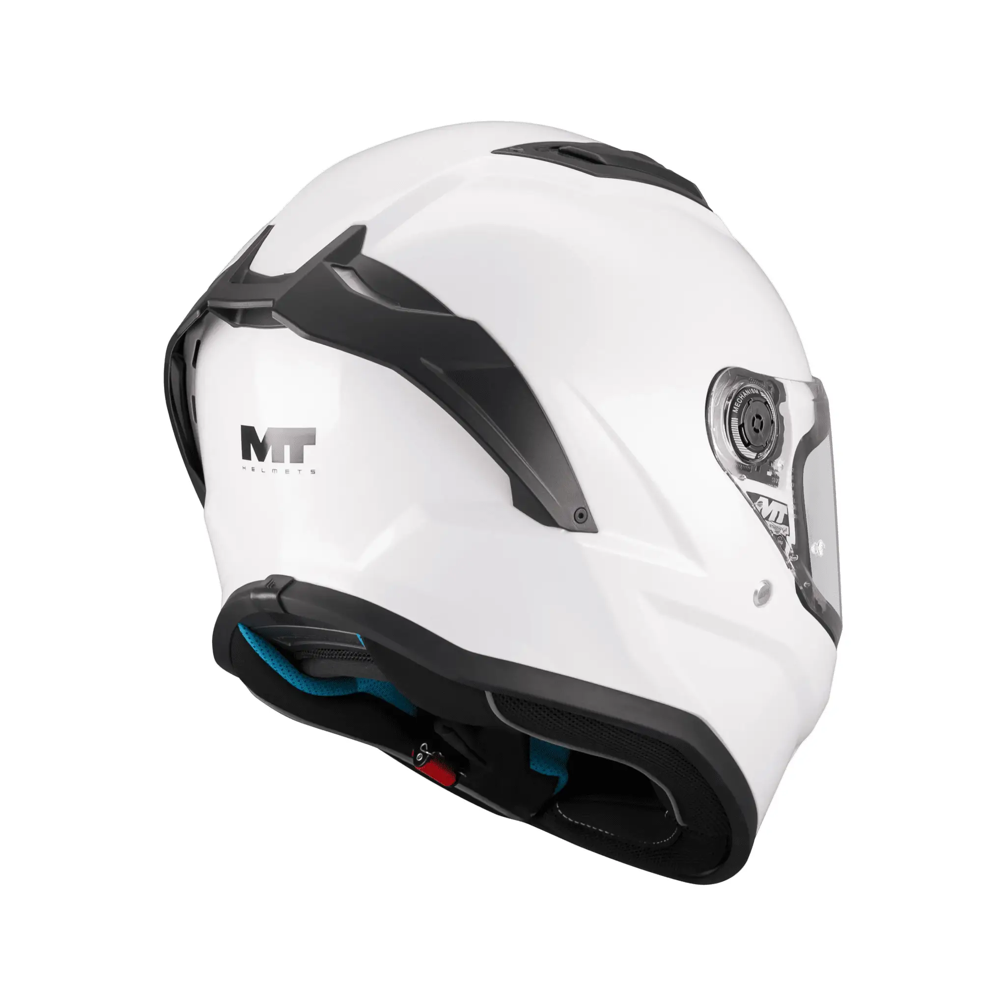 Casca integrala MT Stinger 2 Kids Pure A0 alb lucios – tip viziera: MT-V-28B – casca de copii S kids (49/50cm)