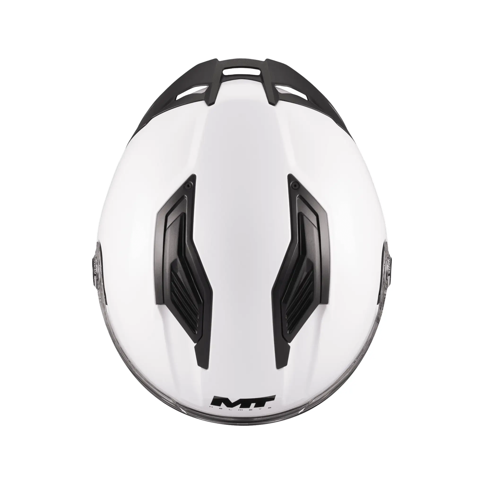 Casca integrala MT Stinger 2 Kids Pure A0 alb lucios – tip viziera: MT-V-28B – casca de copii S kids (49/50cm)