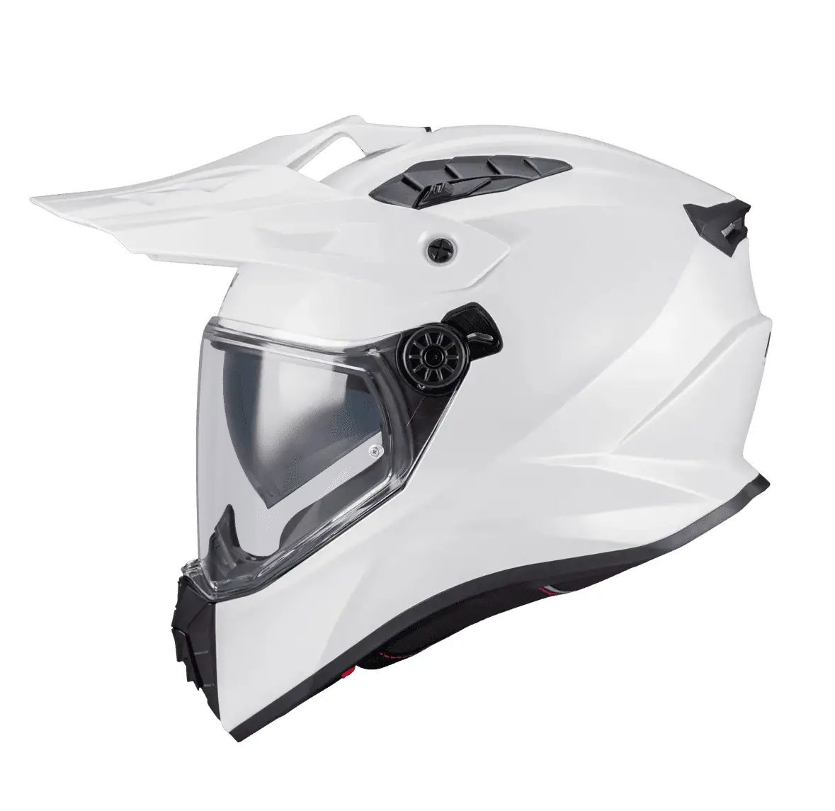 Casca touring/adventure MT model Track SV Pure A0 alb lucios – tip viziera: HS 12 XS (53/54cm)