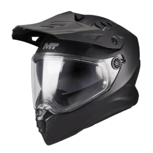 Casca touring/adventure MT model Track SV Pure A1 negru mat – tip viziera: HS 12 XS (53/54cm)
