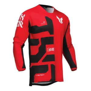 Tricou (bluza) cross-enduro Thor model Launchmode Forge culoare: negru/alb/rosu