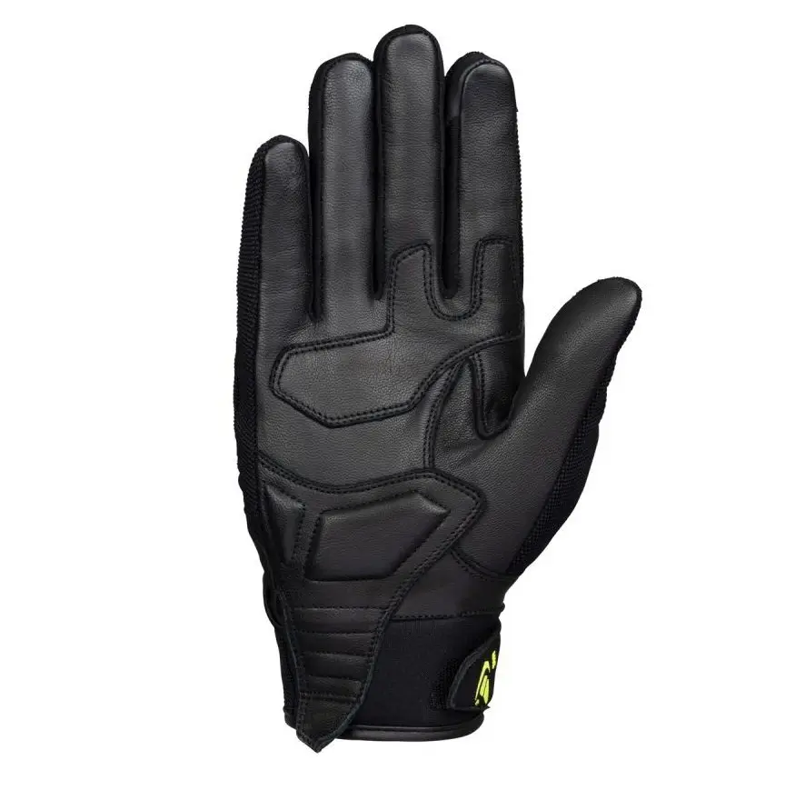 Manusi barbati Roadster vara textil/piele Ixon model MIG MS culoare: negru/galben – degete tactile 2XL (11/12)