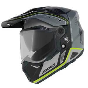 Casca adventure/touring/off road Axxis model Wolf DS Roadrunner B2 gri lucios – tip viziera: MT-V-20 XL (61/62cm)