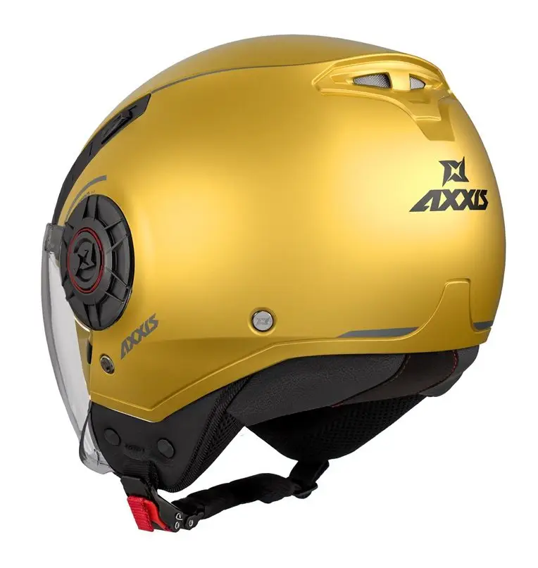 Casca Axxis model Metro S A3 galben mat (open face) – omologare noua ECE 22.06 – tip viziera: MT-V-26B XL (61/62cm)