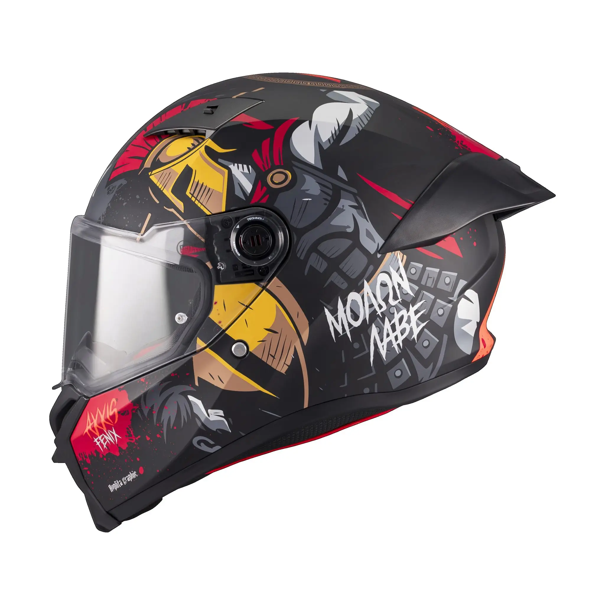 Casca integrala Axxis Fenix Hoplita B5 rosu lucios – tip viziera: MT-V-31B – DKS429 L (59/60cm)