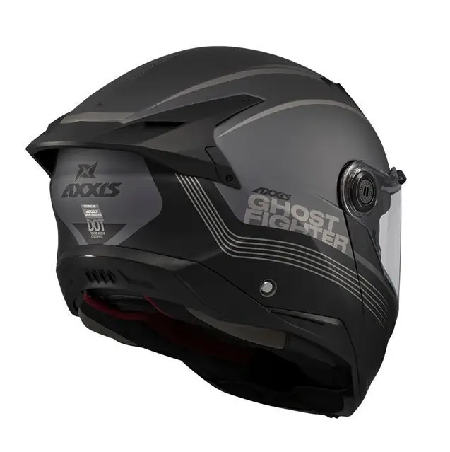 Casca modulabila (flip-up) Axxis GhostFighter SV Bitone C12 gri mat (ochelari soare integrati) Pinlock Ready – tip viziera: MT-V-36 XXL (63/64cm)