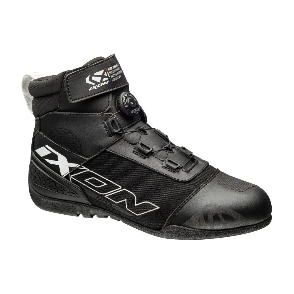 Ghete moto Roadster barbati all season Ixon model Ranker MS culoare: negru/alb 43
